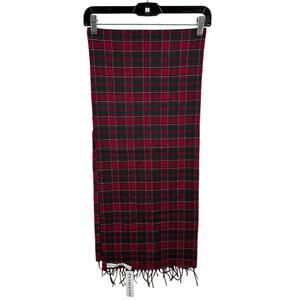 NEW Pendleton Virgin Wool Tartan Plaid Scarf Red / Green Holiday Tartan Party